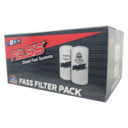 FASS FP3000XL Filter Pack Extended Length - Contains 1 ea. PF3001XL & 1 ea. XWS3002XL Replacement Filters