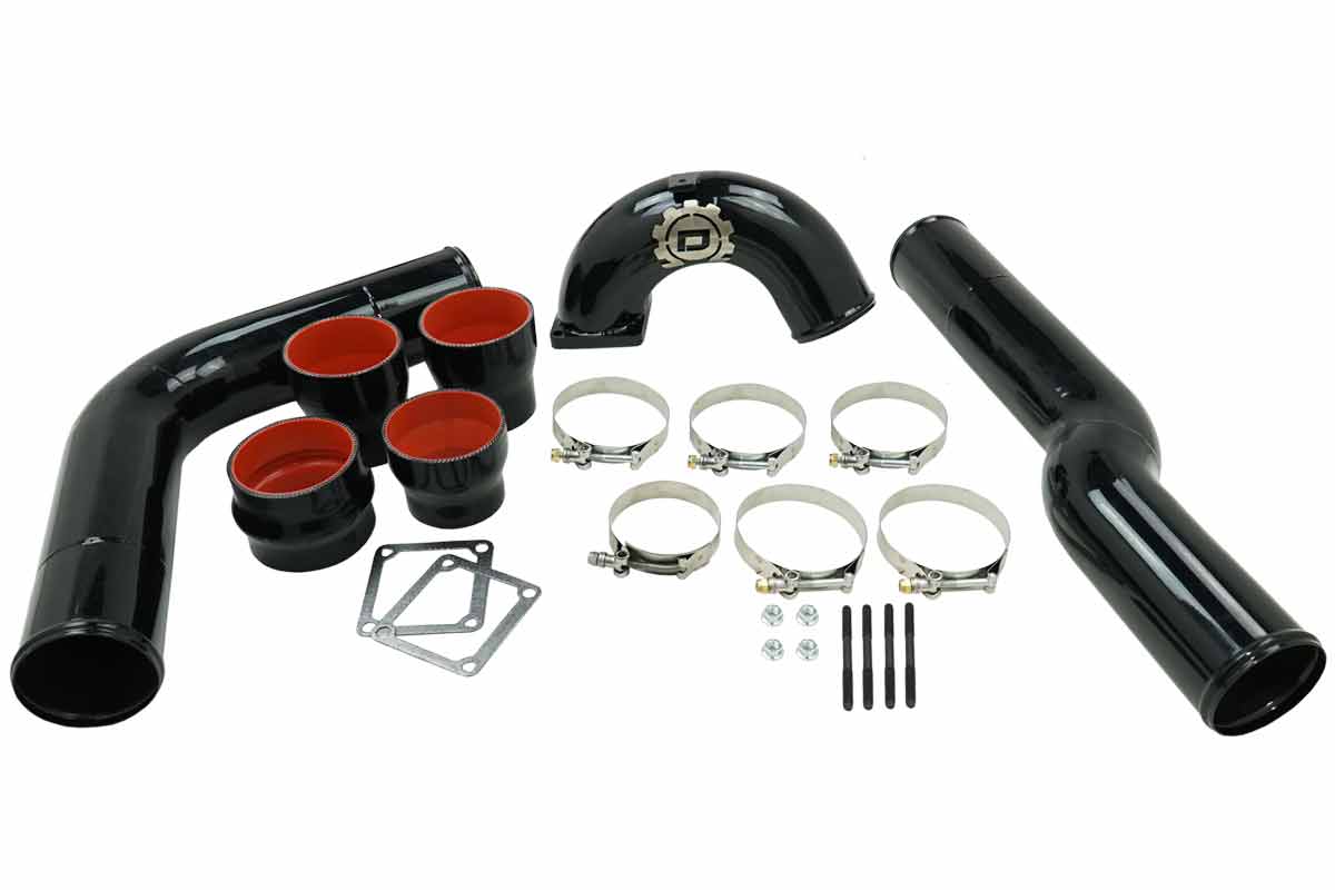Deviant 84320 3.5" Intake Elbow and Intercooler Piping fits 2003-07 5.9L Cummins
